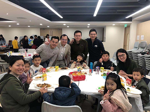 2019 Christmas Party with tuition class students